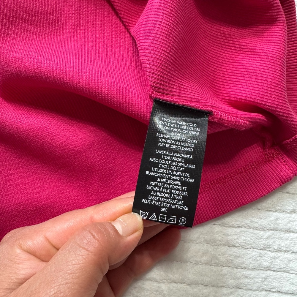 Anthropologie Fuchsia Short Sleeve Tee - Picture 6 of 8